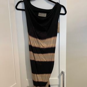 All Saints Backless Striped Dress